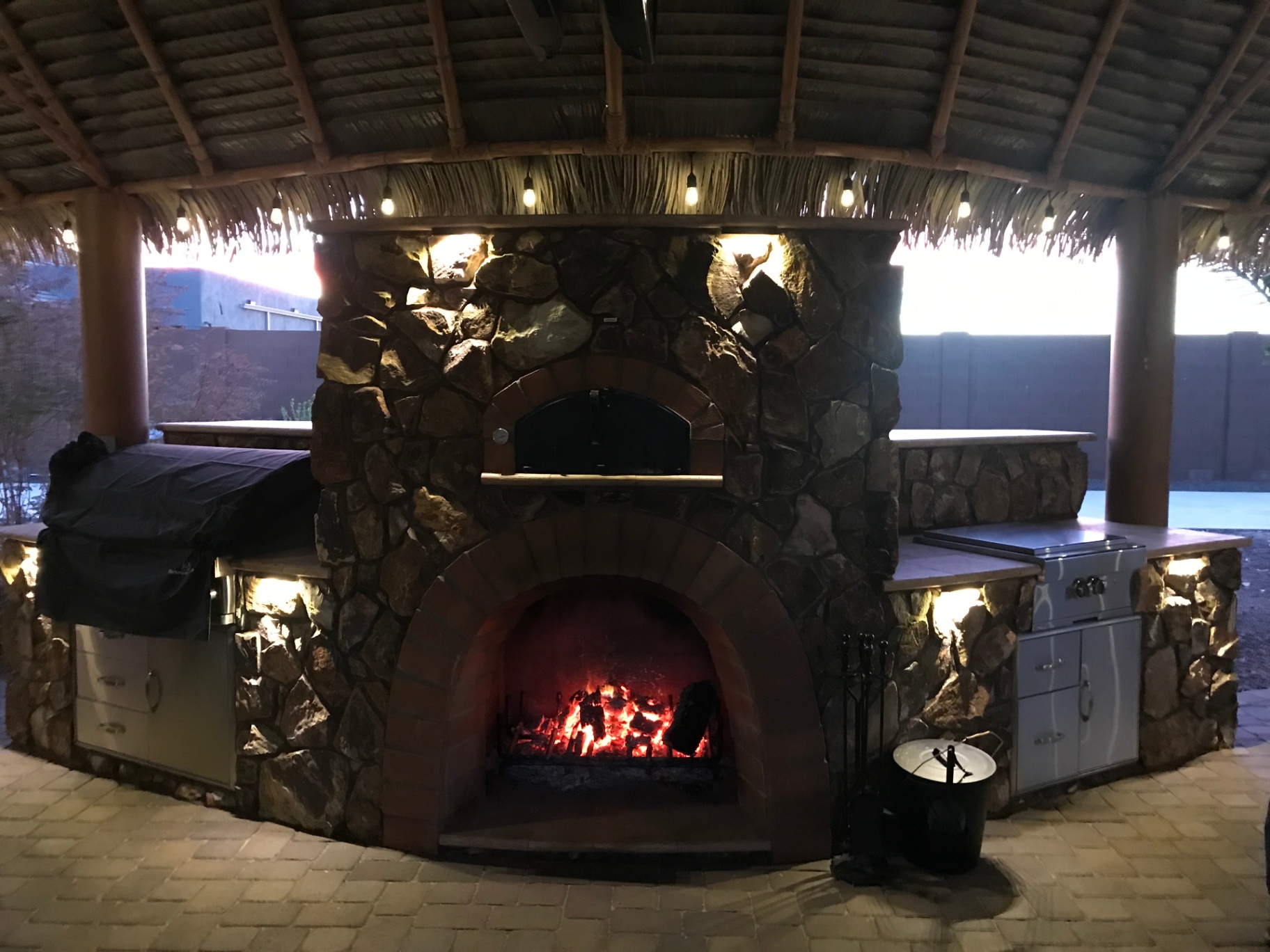 Tiki Pizza Oven & Fireplace — Outdoor Kitchens by Custom Outlooks LLC