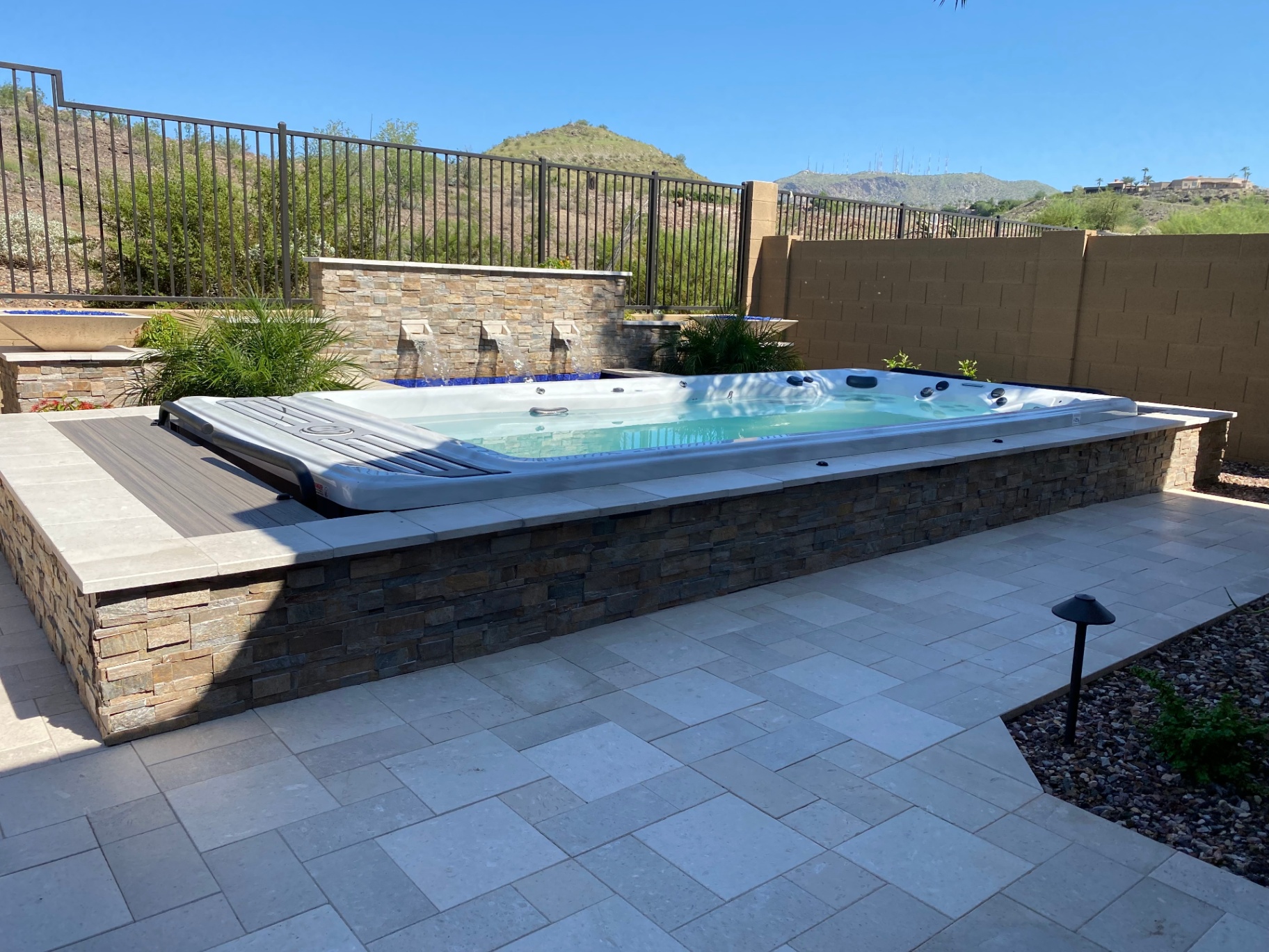 Elevated Swim Spa — Pools & Spas by Custom Outlooks LLC